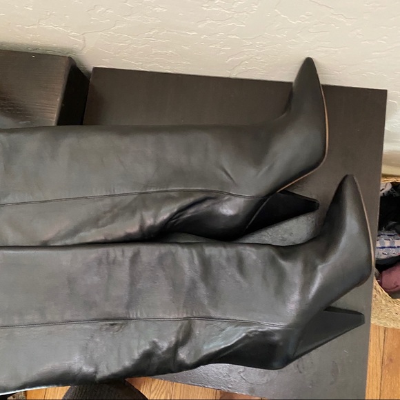 Isabel Marant Laith leather Knee High Boots - Picture 4 of 7